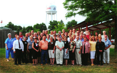 Group of classmates from 40-year reunion